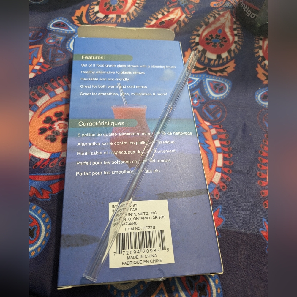 Glass straws with cleaning brush ( free with $50.00 purchase)